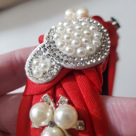 Mickey headband bling Christmas Rhinestones snowflake handmade crystals tree - Picture 15 of 16